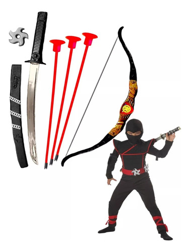 Juguete Ninja Espada Juguete Shuriken Arco Juguete Set 8pcs