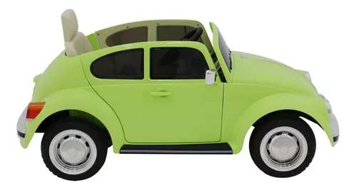 Carro Elétrico Infantil Fusca Beetle 12V Verde com Controle Remoto