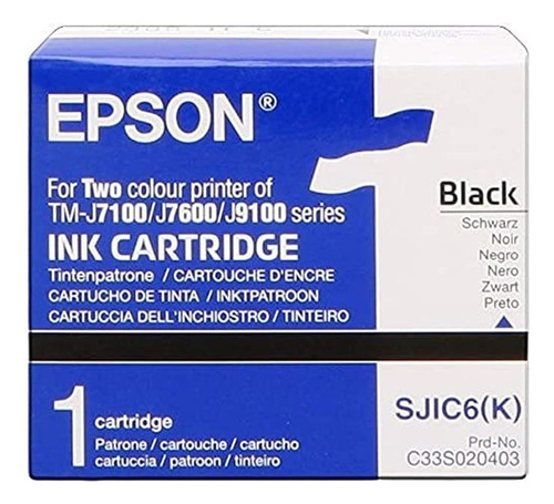 Epson Sjic6 black Ink Cartridge (c33s)