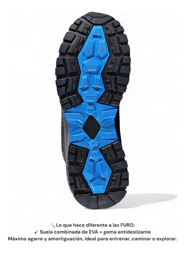 Zapatillas Trekking Filament Hombre 39 Al 44 #furo