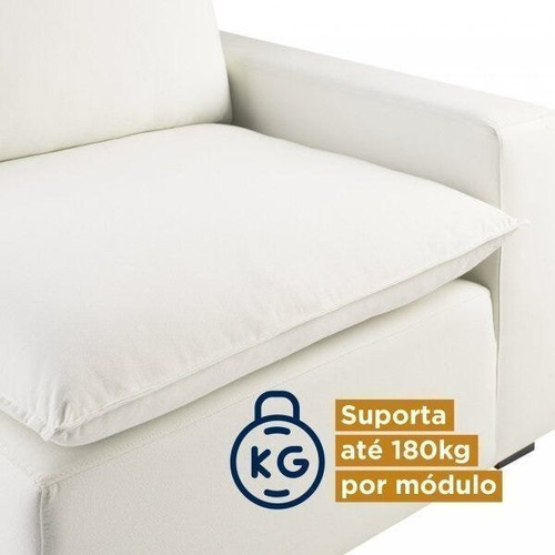Módulo Braço Esquerdo Para Sofá Modular Hug 105cm