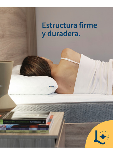 Colchon Matrimonial De Espuma Memory Foam 20cm, Laila Ultra Blanco