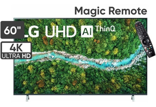 Imagen 2 de 3 de Tv LG Uhd 60 4k Smart Thinq Ai 60up7750psb + Magic Remote
