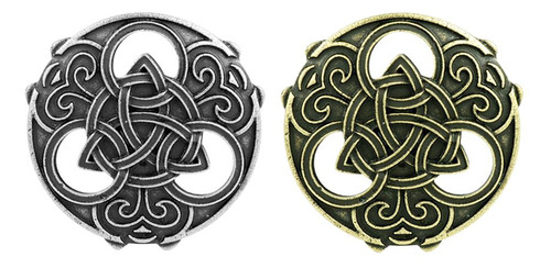 Paquete De 2 Broches Vikingos Medievales Retro Capa Abrigo