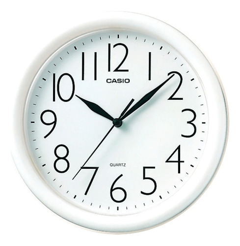 Reloj De Pared Casio Analogo Blanco 