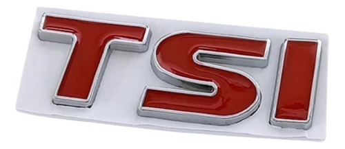 Emblema Tsi Rojo Metal Tuning Accesorios Lujo Auto Camioneta