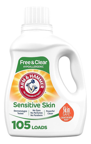 Arm & Hammer Liquid Laundry 105oz Perfume & Dye Free Dual He