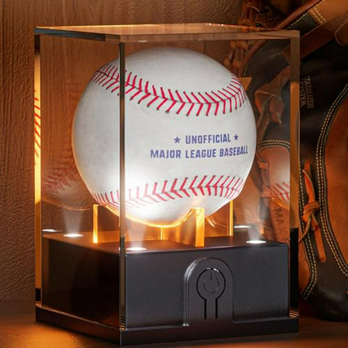 Vitrina De Béisbol Con Luz Led, Acrílico Uv, Para Memorabili