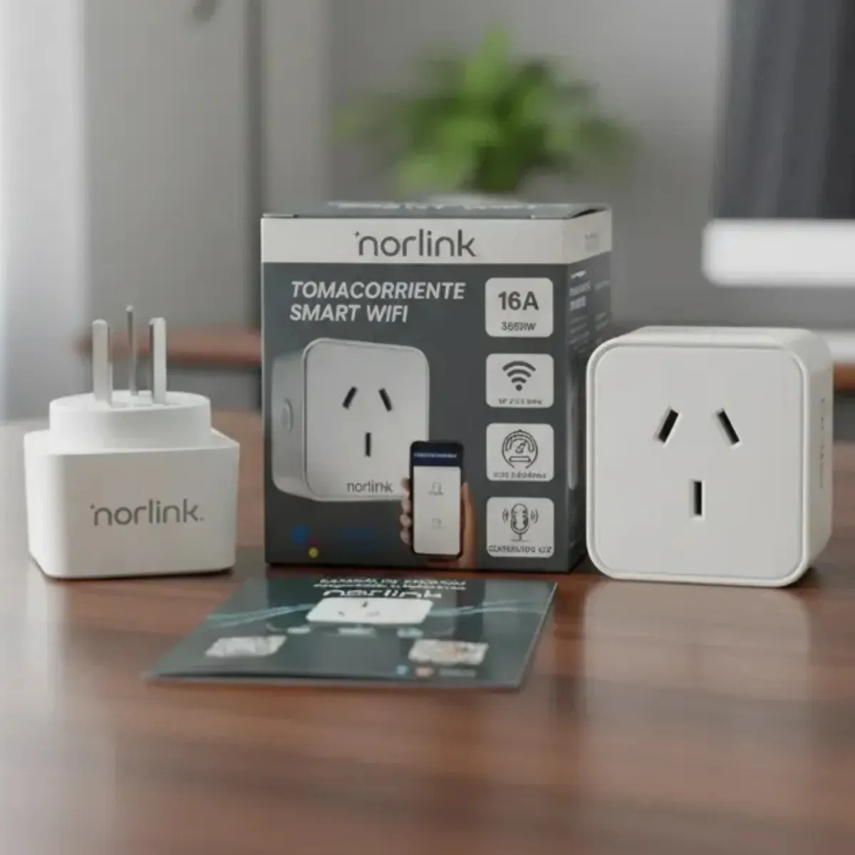 Tomacorriente Smart Enchufe Wifi 16 A Smartlife Alexa Google Norlink