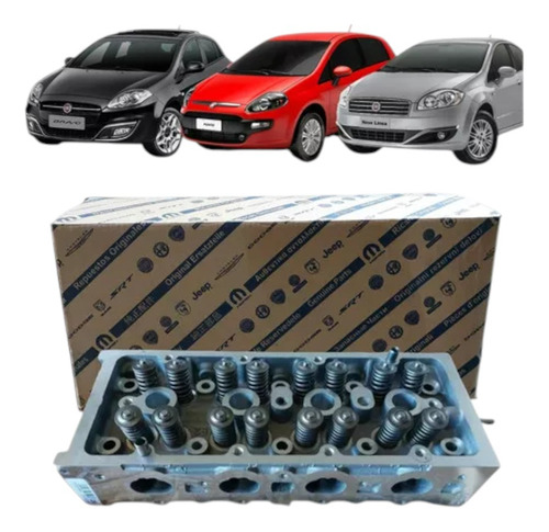 Cabeçote Com Válvulas Tjet Fiat Bravo Punto Linea 1.4 16v