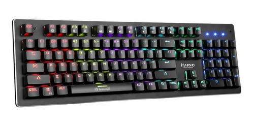 Imagen 1 de 4 de Teclado Mecánico Gamer Marvo Kg909 Multimedia Iluminado Usb