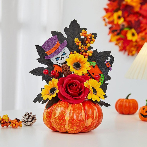 Calabaza De Halloween, Adorno De Calabaza Estilo B