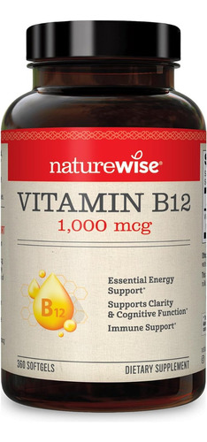 Vitamina B12 1000 Mcg Naturewise 360 Softgel