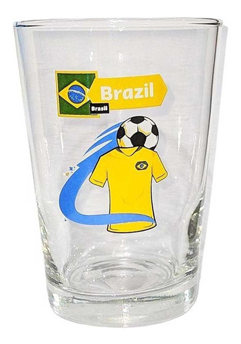 Copo P/ Cerveja Caldereta Brasil Uniforme 300ml Cor Transparente