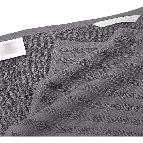 Paños De Cocina Grandes Algodon De Rayas Color Gris 6 Pzs