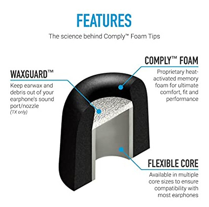 Tapones Auriculares De Espuma Con Aislamiento Comply