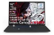 Comprar Ultrabook Bigview Xbook A1 Negro 16 Inch Gamer Intel Celeron 8gb De Ram 512gb Ssd Windows 11 Pro