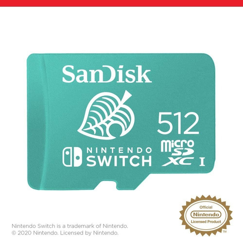 Memoria Microsd Original De Nintendo Switch  De 512gb 