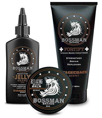 Bossman Essentials Kit De Barba Para Hombres - Gelatina De A