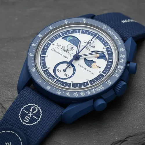 Relógio Pulso Omega X Swatch Moonswatch Original Sem Caixa