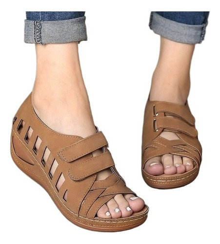 Oferta Especial Sandalias Plataforma De Cuña De Cut-out Dama