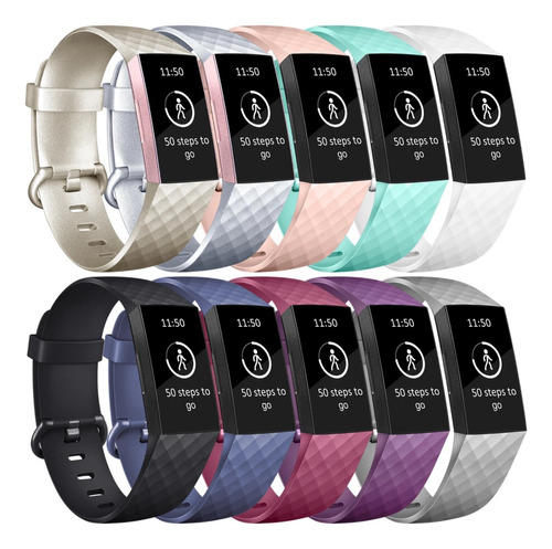 Correa Para Reloj Fitbit Charge 4 Y 3 De 22,6mm Colores