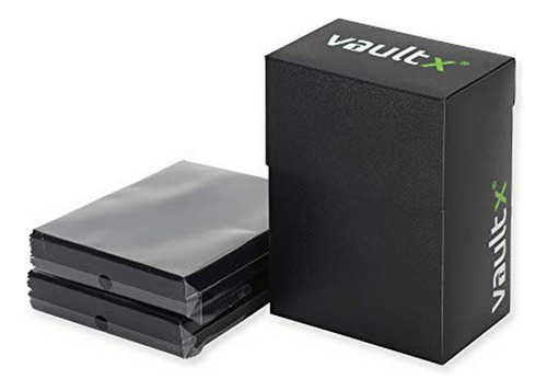 Caja Vault X Y 100 Fundas Negras - Tamaño Mediano Para 70-8