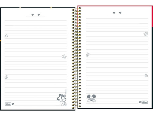 Caderno Mickey 1 Matéria Univer Espiral Tilibra Capa 4