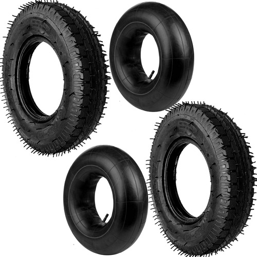 Par Pneu Universal 4.00-8 Com Câmaras 2 Pneus 2pc