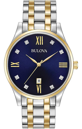 Reloj Pulsera  Bulova 98d130 Bitono