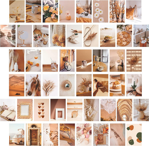 Kit De Collage De Pared Para Imágenes Estéticas, 50 Piezas, 