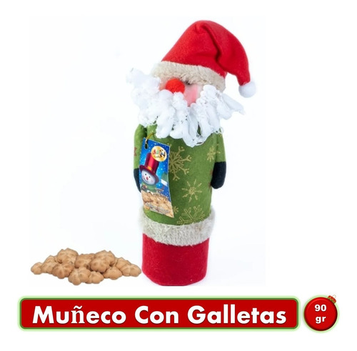 Estuche Regalo Adro Muñeco De Navidad Con Galletas 90gr