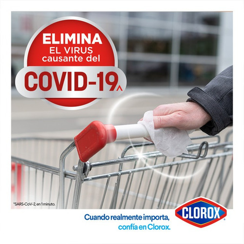 Imagen 3 de 6 de Toallitas Desinfectantes Clorox Expert Flowpack 60un
