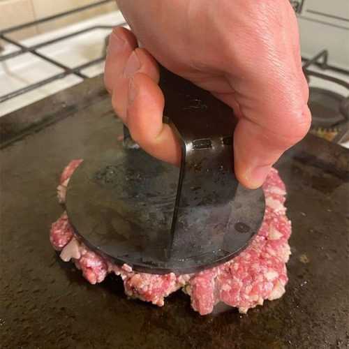 Imagen 7 de 9 de Combo Smasher Hamburguesa + Espátula + Molde Para Huevo