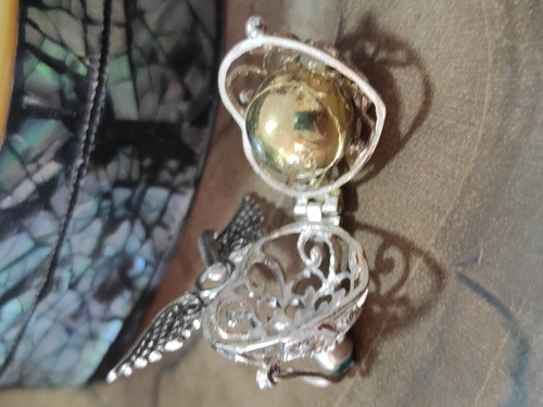 Imagen 3 de 3 de Llamador De Ángeles - Corazón Con Alitas - Plata 925