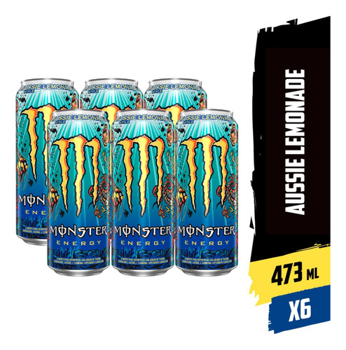 Bebida Monster Energy 473ml Pack X6 - Elije Tu Sabor