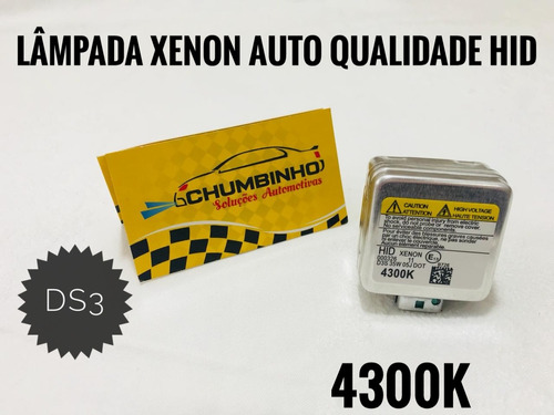 1 Lâmpada Xenon Ds3 Golf Jetta Fusca Amarok 4300k Nova Hid