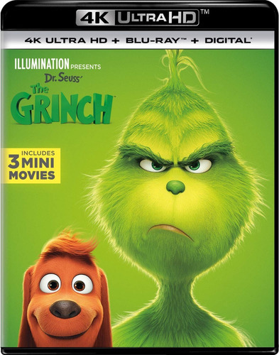 El Grinch The Grinch 2018 Pelicula 4k Ultra Hd + Blu-ray 
