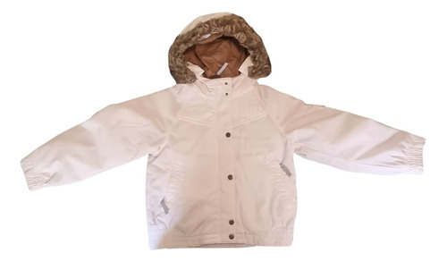 Campera Columbia 6 Años Niña | Impermeable | Manchas Mangas