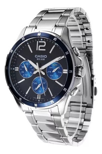 Reloj Casio Mtp1374d-2 Analógo Multicalendario Somos Tienda 