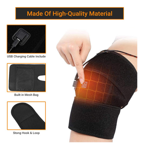 Almohadilla Térmica De Rodilla Ajustable Portátil