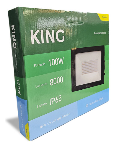 Reflector Led King 100w Alta Potencia Ip65 Apto Exterior