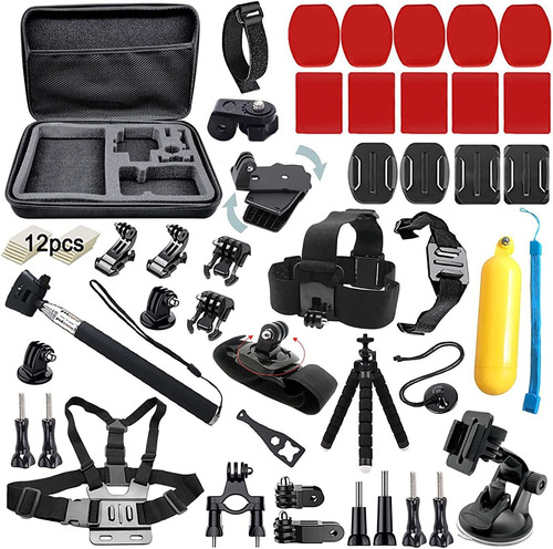 Imagen 1 de 7 de Bmuupy Accesorios Kit Para Gopro Hero 9 8 Max 7 6 5 4 Gop...