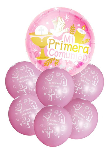 Set De Globos Primera Comunión De Niñas Y Niños