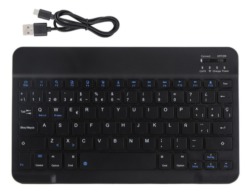 Mini Teclado Portátil Inalámbrico 3.0 Con Panel Táctil En Es