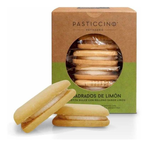 Cuadrado De Limon Relleno Pasticcino 180gr (x 6 Un.)