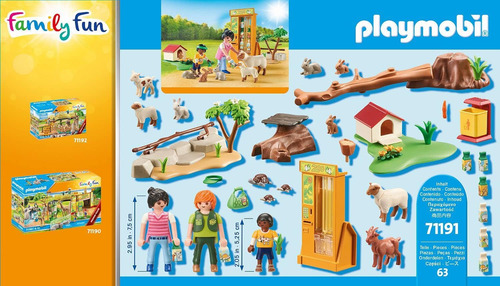 Playmobil Regalo Zoológico +18 Animales 4 Figuras 63pc 71191 Zoológico Animales
