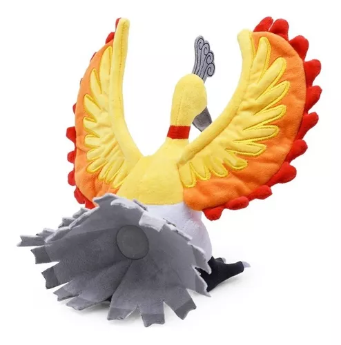 Ho-Oh Shiny Pelúcia Original Pokémon Center 23cm