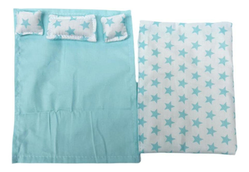 3 Mini Ropa De Cama A Escala 1/12 Con Sábana, Edredón Y