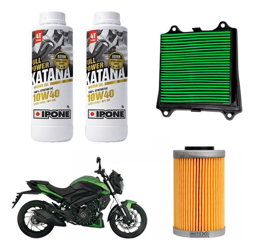 Kit Service Bajaj Dominar 250 400 Filtros + Katana Sia++